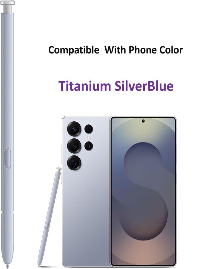 SLQ قلم بديل لجهاز سامسونج جالاكسي إس 25 ألترا، قلم فضي فاتح بديل لجهاز إس 25 ألترا مع 5 رؤوس/أطراف (أزرق) - Image 2